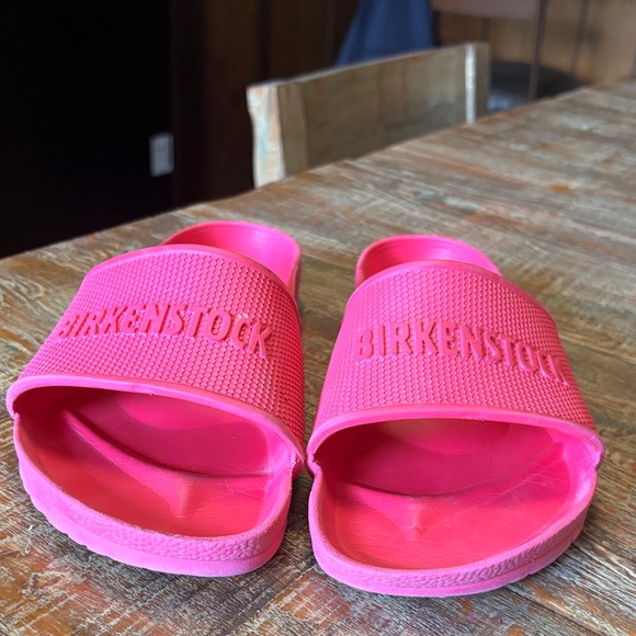Birkenstock Shoes - Birkenstock Fuchsia Slide Sandals